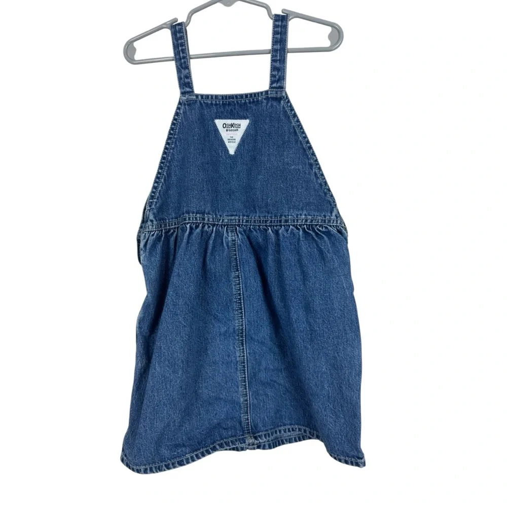 Vintage OshKosh Vestbak Denim Overall Dress sz 4
